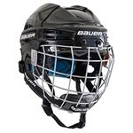 Bauer Ice Hockey Nit Prodigy Series for Kids Children's Ice Hockey Helmet with Protective Grate, Children's, Eishockeyhelm nit Schutzgitter PRODIGY-Serie für Kids, black, One Size