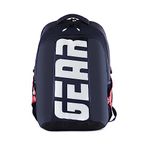 Gear Maxpro 45L Large School Bag/Casual Standard Backpack/Daypack/College Bag For Boys/Girls (Navy-Red)