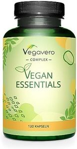 Multivitaminas ESENCIALES Para Veganos | El Único Natural | Vitaminas B12 + K2 + B2 | Materia Premium | Calcio + Hierro + Selenio | Sin Aditivos | 120 Cápsulas | Vegavero®