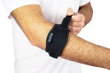 VITTO Elbow Support for Men, Women - Tennis Elbow Support Strap for Tendonitis, Arthritis - Tennis Elbow Brace, Golfers Elbow Support, Elbow Sleeves for Weightlifting (Adjustable Strap, Single)