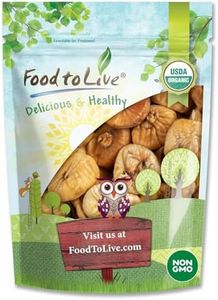 Food to Live Organic Turkish Smyrna Figs, 2 Pounds – Non-GMO, Sun-Dried, Unsulfured, No Added Sugar, Kosher, Vegan, Bulk