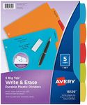 Avery Big Tab Write & Erase Durable