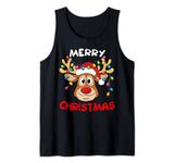 Merry Christmas Reindeer Xmas Family Men Women Tank Top