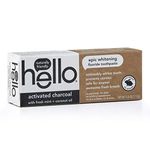 Hello Oral Care Activated Charcoal Fluoride Whitening Toothpaste, Vegan & SLS Free, 4 Ounce