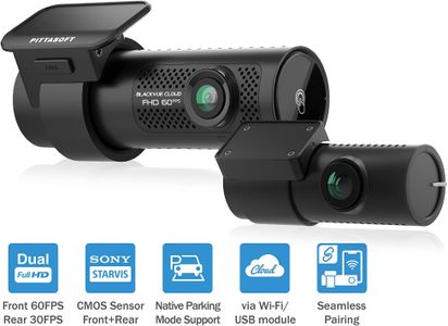 BlackVue DR770X-2CH Dash Cam 64GB – Front and Rear Full HD Camera
