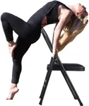 CIGOCIVI Yoga Auxiliary Chair Backless Relieve Neck and Back Pain Chair Foldable Balance Handstand Training Tool Alloy Steel (Black)