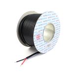 Automotive Round Twin 2 Core Cable 12v 24v Thin Wall Wire (25 AMP Rated 2mm²) 10/30/100 Metre (100M Roll)