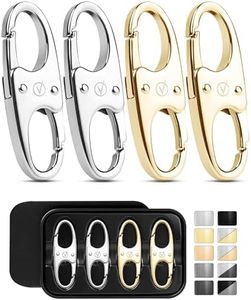 Vantamo Premium 4 Zipper Clips for Backpack, Luggage & Purse, Pull Replacement Zipper Locks, Anti-Theft Purse Clip for Travel