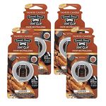 Yankee Candle Car Freshener Smart-Scent Vent Clips, 4-Pack (Leather)