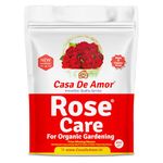 Casa De Amor Rose-Care Fertilizer 400gm – 100% Organic Bloom & Root Booster for Rose Plants, NPK-Rich, Promotes Vibrant Flowers & Strong Stems, Essential Plant Food Powder For Rose Plant