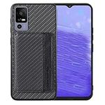 Futanwei for Lively Jitterbug Smart4 Case with Card Holder, Shockproof Protective Cover, Slim Thin Phone Case, Carbon Fiber Pattern Design, Built-in 2 Credit Card Slots, Hidden Magnetic Closure, Black