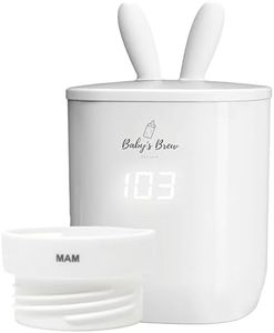 Baby's Brew Portable Bottle Warmer Pro - Milk Warmers for Breastmilk or Formula, Leak-Proof Design, Travel-Friendly, Cordless, Battery-Powered, 8-12 Hour Battery Life (Warmer + MAM Adapter)