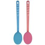 2 Pink & Blue Back & Easy Lotion Applicator,Extra Long Handle,Great for