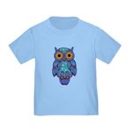 CafePress H00t Owl Toddler T Shirt Cute Toddler T-Shirt, 100% Cotton Baby Blue