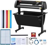 VEVOR Vinyl Cutter 34Inch Bundle, Vinyl Cutter Machine Manual Vinyl Printer LCD Display Plotter Cutter Sign Cutting with Signmaster Software for Design and Cut,with Supplies, Tools