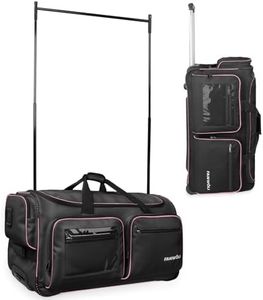 Fanwoli 28" Dance Bag with Garment Rack | Ultra-Light Collection| More Lightweight & Wear-Resistant| Ideal Competition Duffle Bag for Dancers Livestreamer Athletes