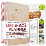 Freedom Mastery Deluxe Weekly & Monthly Life Planner to Achieve Your Goals. A 12 Month Journey to Increase Productivity, Organizer & Gratitude Journal and Stickers