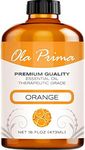 Ola Prima Oils - Orange Essential Oil (16oz Bulk) Therapeutic Grade for Aromatherapy, Diffuser, Relaxation, Calming