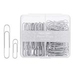 Paper Clips Assorted Sizes, Large Paper Clips, Small Paper Clips, Paper Clip, Paperclips, 100 Clips/Box