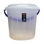 Sterling Ventures Plastic Storage Bucket with Lid (Clear 5L) (ST9473)