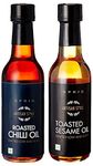 Sprig Gourmet Oils | Roasted Chili oil & Toasted Sesame Oil | Instantly Lift Flavour and Aroma | Use for Shallow Frying and Finishing | No Artificial Flavours or Colours