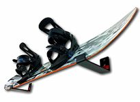 Naked Snow | Snowboard Display Wall Rack | Powder Coat Black | StoreYourBoard