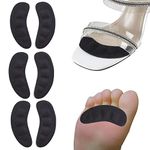 GQTJP Metatarsal Pads Women,Ball of Foot Cushions for Heels,Non-Slip Foot Pads to Relief Pains All Day,Toe Pads for Heels, Shoe Gummies for Heels, Heel Pads for Stop Feet from Sliding Forward, Black,