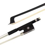 Kmise Carbon Fiber Violin Bow Stunning Bow 4 4 Full Size For Violin Parts Replacement Blue 1 Pcs (Black)