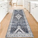 Aopota Hallway Runner Rug 2'x 6' Non Slip Kitchen Runner Rug Washable Bathroom Runner Rugs with Rubber Backing Carpet Rug Runner for Hallway Kitchen Bedroom Bathroom