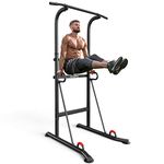 syzythoy Power Tower Adjustable Height Multi-Function Strength Training Workout Pull Up & Dip Station Fitness Exercise Equipment for Home Gym