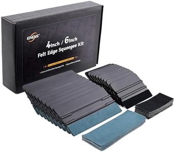 EHDIS 20pcs Vinyl Squeegee Felt Edge Squeegee 4 Inch /6 inch Car Vinyl Scraper Decal Applicator Window Tint Tool with Black Fabric Felt Edge Wallpaper Smoothing Tool