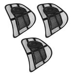 AMOS Chair Back Support Seat Sit Tight Right with Elasticated Positioning Strap and Mesh Lumbar Grill (3 Pack)