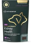Vetriscience Veterinary Strength Kidney Health Chews - Balanced Kidney Support for Pets - Feline & Canine Renal Support - Holistic Formula - Chicken Liver Flavor - 60 Count
