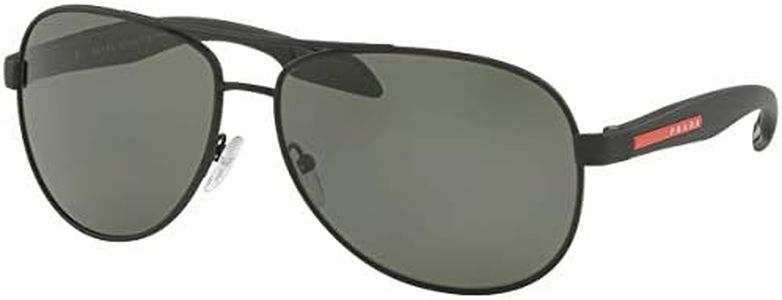 PRADA SPORT 0PS53PS DG05X1 62 Montures de Lunettes, Noir (Black Rubber/Polargreen), Homme