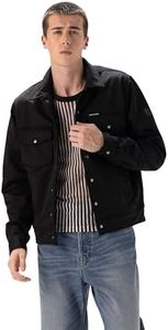 Members Only Men's Soft Shell Shirt Jacket - Black S