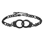 PROSTEEL Black Anklets for Women Men Ankle Bracelets Stainless Steel Chain Anklet Bracelet Black Anklet