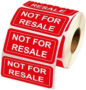 Not for Resale Stickers 1 x 2 Inch Not for Resale Labels for Inventory,Retail Store,Sample,Showcase Products 500 Pcs Per Roll Inventory Stickers