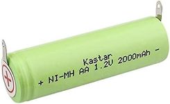 Kastar Rechargeable Shaver Battery Pack AA 1.2V 2000mAh Fits Braun, Norelco, Remington Shaver Models and Others (deatil Compatible Models Please Search The Below Description)