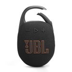 JBL Clip 5 Ultra-Portable Bluetooth Speaker with Integrated Carabiner, Big JBL Pro Sound, PlaytimeBoost, Waterproof Design and 12-Hour Playtime, Black