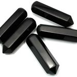 Black Obsidian Crystal Massage Wand ~70mm