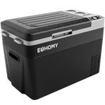 EUHOMY 12 Volt Refrigerator, 30Liter(32qt) Portable Freezer Fridge, Car refrigerator with 12/24V DC & 110-240V AC, Electric Compressor Cooler for Camping, Travel, RV, Truck, Outdoor or Home use.