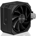 upHere gaming up1K4 Black CPU Air Cooler, 4×Ф6mm Heatpipes CPU Cooler, PWM 120mm Fan Computer Cooling, TDP 230W, Intel LGA 2011/2066(X79/X99) 1700, AMD AM5/AM4(No-detach Fan Installation)