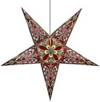 Om Gallery Paper Star Lantern 24 Inch - Recycled Boho Lamp Love