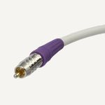 Blue Jeans Cable LC-1 Double-Shielded Low Capacitance Subwoofer Cable, 10 foot, White