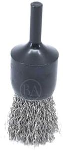 Benchmark Abrasives 1" Crimped Wire End Brush - Stainless Steel Wire