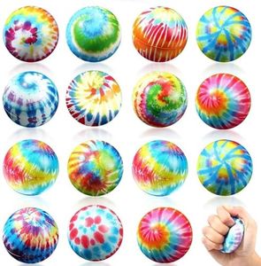 LOEPENLE 12 pieces mini sports balls, 6.3 cm anti-stress ball, mini football, stress balls, mini foam stress relief balls, stress relief toy, anti-stress toy balls, squeeze balls (colourful)