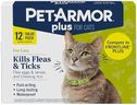 PetArmor Plus Flea and Tick Prevention for Cats, Cat Flea and Tick Treatment, 12 Doses, Waterproof Topical, Fast Acting, Cats Over 1.5 lbs