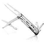 Multitool Pocket Knife Scissors and Screwdriver with Belt Clip, Safety Lock Folding Knife for Outdoor Survival Camping Hiking Fishing