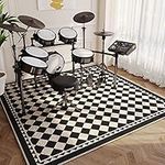 Non-Slip Drum Carpet Rug,Soundproof