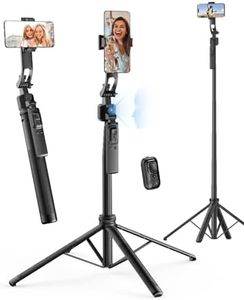 Rollei Easy Creator Quadpod mit AI Tracking 360 Automatischer Gesichtsverfolgung Selfie Stick mit Fernbedienung zum Filmen für Tiktok Live Streaming Vlog, Handy-Stative-Video-Smartphone-Tripod